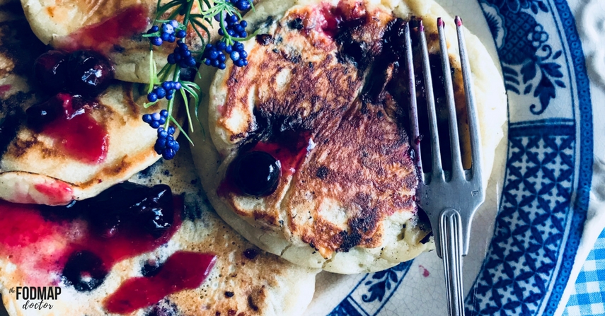 Low FODMAP Blueberry Pancake Recipe