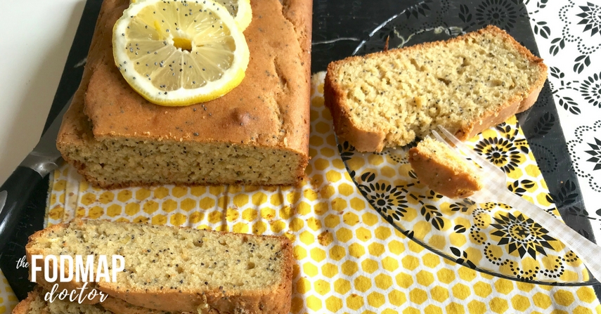 Low FODMAP Lemon Poppyseed Cake